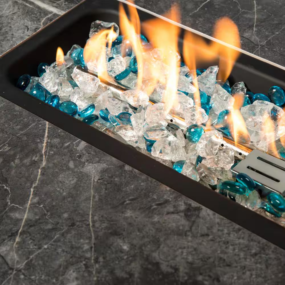 32 In. Propane Fire Pit Table, 40,000 BTU Auto-Ignition Gas Fire Table for outside Patio — product view 4