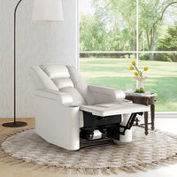 Faux Leather Power Home Theater Recliner