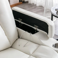 Faux Leather Power Home Theater Recliner
