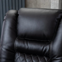 Home Theater Seats Built for Luxury Viewing, Faux Leather, Power Recline, USB Ports, 4-Seat Set
