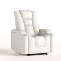 Faux Leather Power Home Theater Recliner