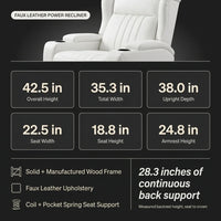 Faux Leather Power Home Theater Recliner — product view 10