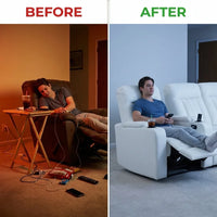 Faux Leather Power Home Theater Recliner — product view 8