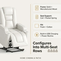 Faux Leather Power Home Theater Recliner — Results & Stats