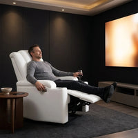 Faux Leather Power Home Theater Recliner — Lifestyle